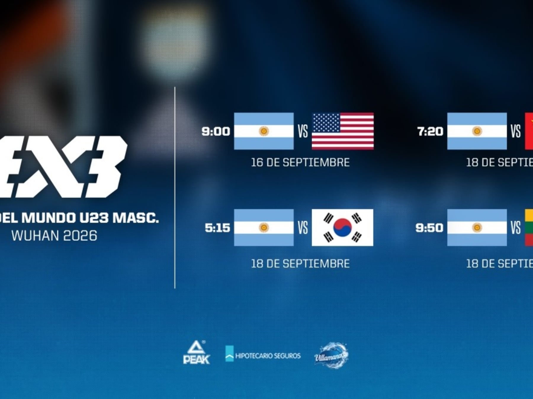 Arranca la aventura: la Sub-23 de 3x3 debuta frente a Estados Unidos en Wuhan