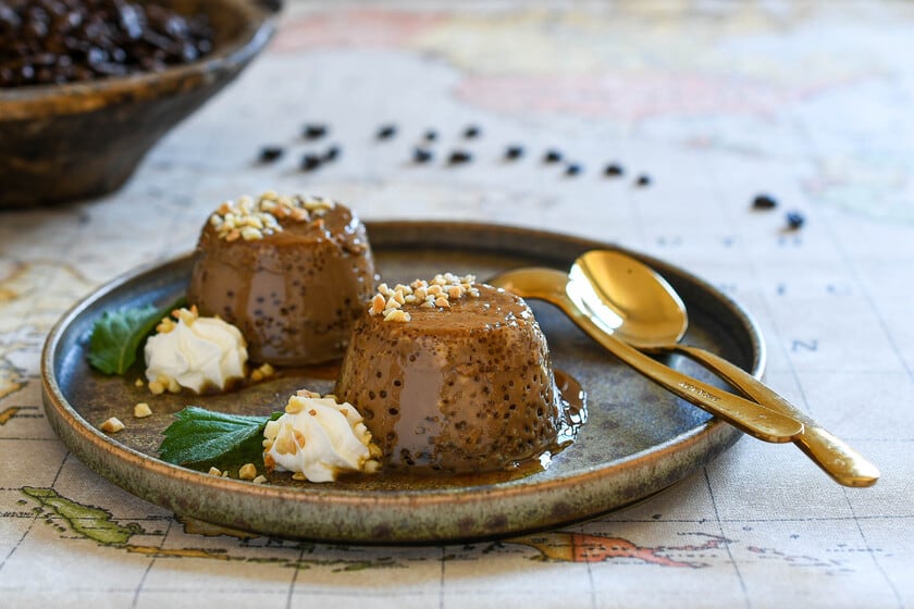 Flan de café al baño maría: la proporción que define el carácter del postre