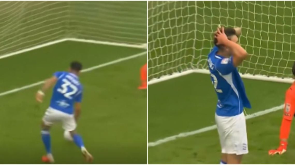Luis Vázquez, el gol que se escapó con el arco vacío y la ironía de un resultado que no lo condenó