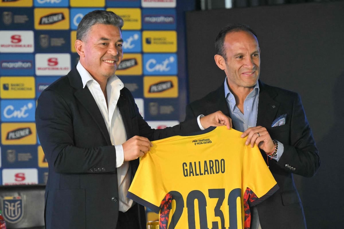 Gallardo se calzó el buzo de Ecuador y va por todo de acá a 2030