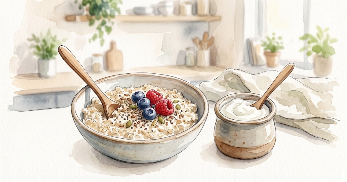 Avena y yogur griego: una dupla que suma cuando el intestino se queja