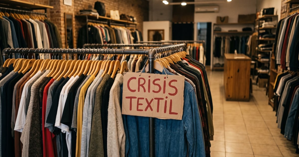La industria textil acumula una contracción de 22,6% en 2026 y se consolida como el sector más golpeado del entramado manufacturero