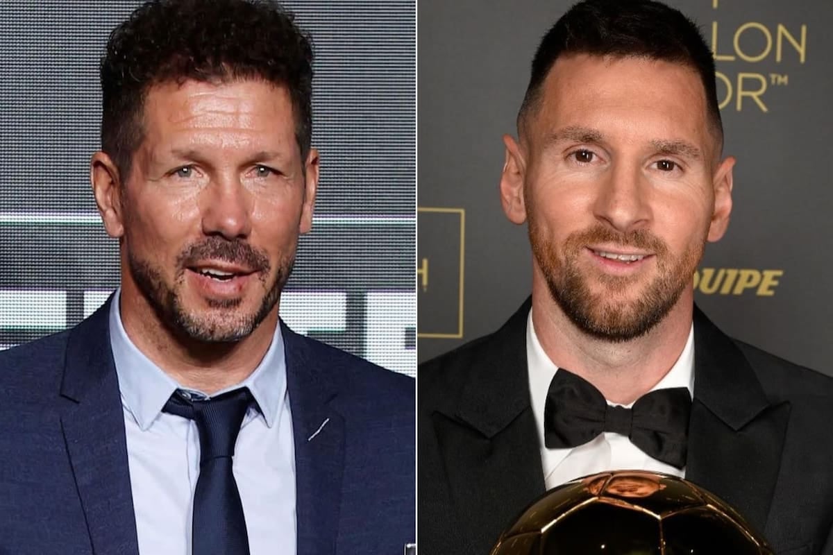 Simeone se rindió ante Messi, lo comparó con Maradona y se le quebró la voz al hablar del legado que nos dejó